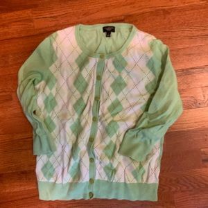 TALBOTS Patterned Cardigan